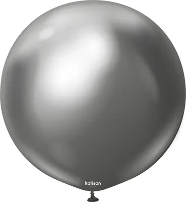 Produktbild von Mirror Space Grey Latexballons, grau, 45 cm, 25 Stk.