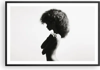 Produktbild von Gerahmtes Poster - Schwarzer Rahmen - Frau Nacktheit Körper - 91,5x61 cm - Wand Bild - Wanddeko - Wandbilder - Kunstposter - Wandposter - Bilderrahmen - Bilder - Kunstdruck - P2BAA91x61-4946