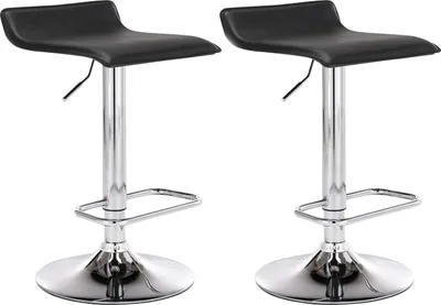 Produktbild von CLP 2er Set Barhocker Dyn höhenverstellbar und drehbar schwarz