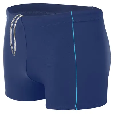 Produktbild von Aquarti Herren Badehose Kurz mit Kontrastpaspel, Farbe: Dunkelblau / Blau, Größe: XL