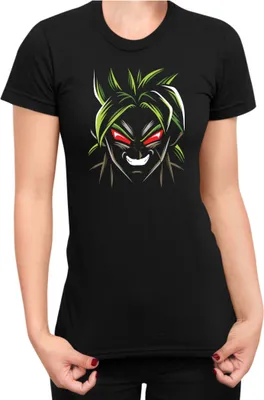 Zdjęcie produktu dla Koszulka Damska Dragon Anime Manga Ball Z Broly 11, Lady M / Czarny
