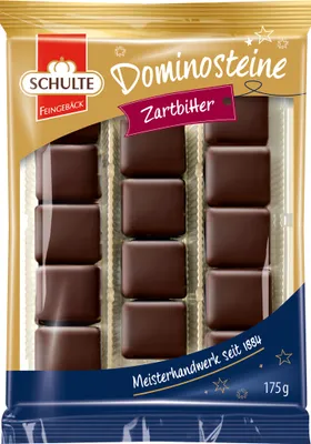 Zdjęcie produktu dla Schulte domino z ciemną polewą czekoladową 175g