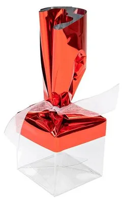 Produktbild von Folientopper Metallic Rot 12,7x22,9 cm (25 Stück) [MT1R]