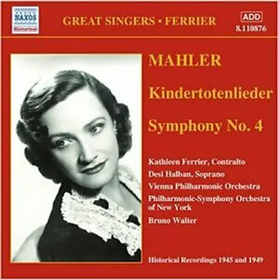 Obrázek produktu pro Mahler: Symfonie 4, Kindertotenlieder CD