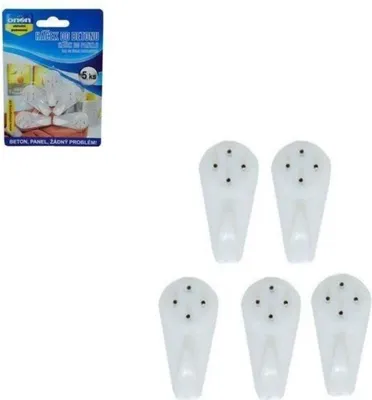 Produktbild von Orion | Haken Für Beton - 3 X 1 Cm - 5 Stück - Metallspitzen - Wandhaken - Bilderhaken