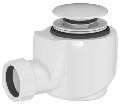 Immagine prodotto di Scarico vasca DN40, clic-clac, bianco opaco