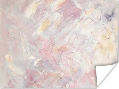 Produktbild von MuchoWow® Poster Ölgemälde Rosa 120x90 cm - Wandbild