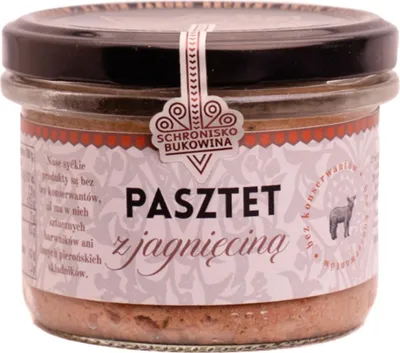 Zdjęcie produktu dla Pasztet jagnięcy 180g - Schronisko Bukowina