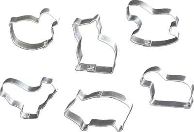Produktbild von LARES Ausstecher Bauernhof 6er Set - versch. Größen, Backzubehör