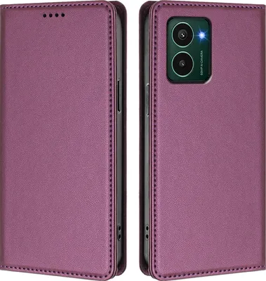 Image de Etui en cuir pour HMD Pulse /Pulse+/Pulse Pro, étui magnétique en cuirPolyuréthaneavec support Violet