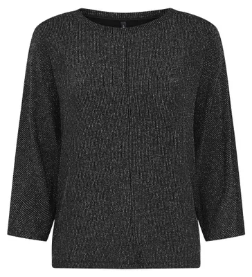 Produktbild von Only ONLCAROL 3/4 GLITTER BATWING TOP CS Black/Silv L