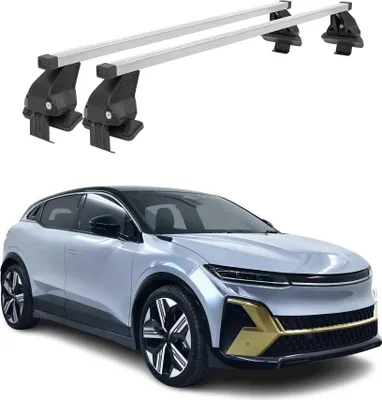 Image de Menabo Barres de toit pour Renault Megane E-Tech 2021-25 acier gris 2pcs