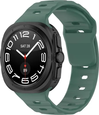 Produktbild von Bizon Strap Watch Silicone G für Galaxy Watch Ultra 47 mm, Dunkelgrün