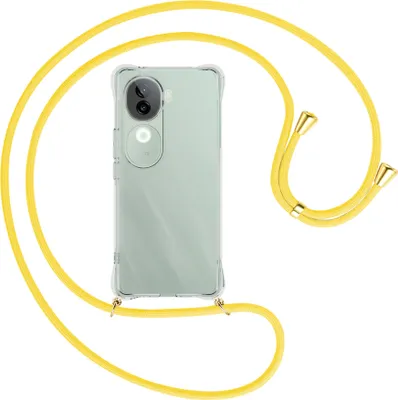 Produktbild von Handykette Backcover-Schutzhülle mit Band (Metall goldfarben) für Vivo iQOO Z9S 5G - gelb
