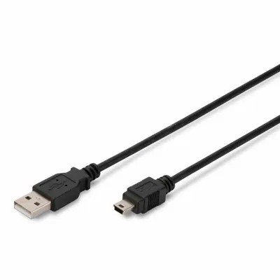 Image de DIGITUS USB 2.0 Anschlusskabel Typ A -mini B St/St 3.0m,  sw