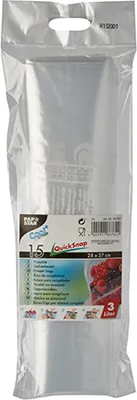 Produktbild von 15 QuickSnap Gefrierbeutel 3 l 28 cm x 27 cm transparent