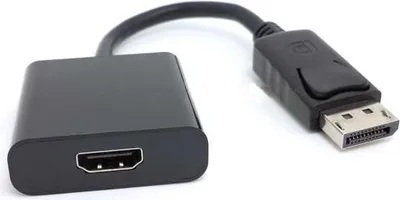 Produktbild von System-S DisplayPort (male) zu HDMI (female) Adapter Kabel 11 cm