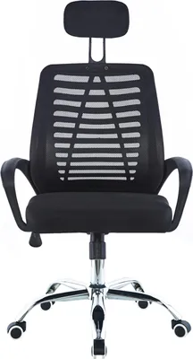 Produktbild von Bürostuhl Terry mit Netzbezug, höhenverstellbar, Kopfstütze & Armlehnen, bis 120 kg, 57x60x111-121 cm