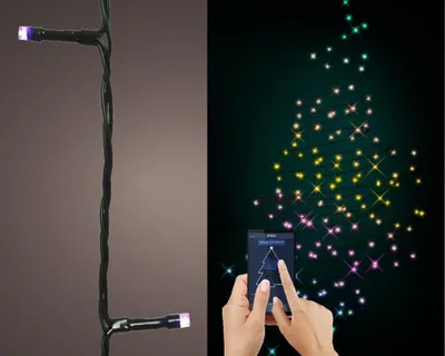 Zdjęcie produktu dla Tańcząca wielokolorowa girlanda LED bluetooth 9,9m 50l