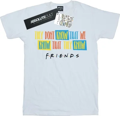 Produktbild von Friends - "They Don't Know Script" T-Shirt für Damen BI24202 (XL) (Weiß)