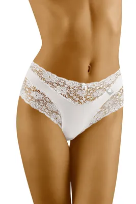 Produktbild von wobar damen slip unterhose spitze unterwäsche 3505 limited edition , weiß, xl