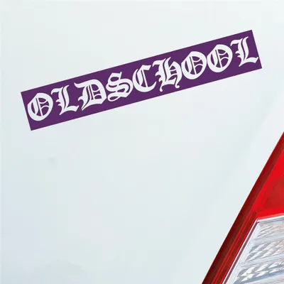 Produktbild von Auto Aufkleber Oldschool Graffiti Tuning 19x3 cm Lila Sticker Heckscheibenaufkleber
