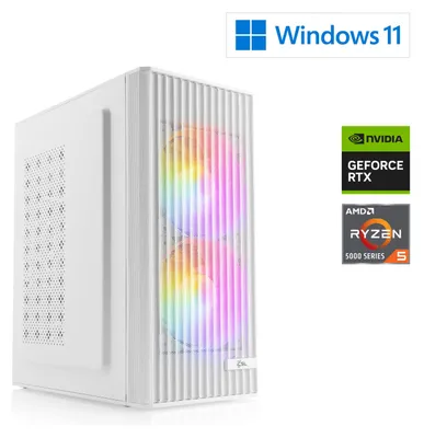 Image de PC Gaming M13370H / AMD Ryzen 5 5500, 6x 3600 MHz / NVIDIA RTX3050 / 16 Go DDR4 RAM / M.2 SSD 500 Go - Windows 11 Home