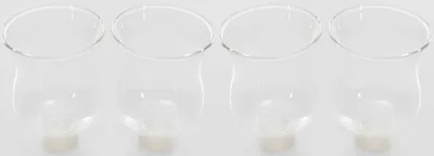 Produktbild von Novaliv 4x Teelichtaufsatz klar 8 cm Glasaufsatz für Kerzenleuchter