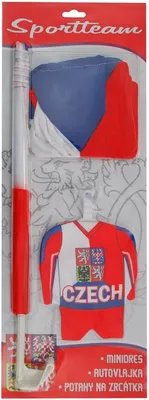 Produktbild von Tschechien Auto Fanartikel-Set CR 1 mit Mini-Trikot und Spiegelkappen