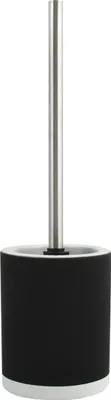Produktbild von MSV WC Bürste Klobürste Toilettenbürste „Cagliari“ aus Keramik Soft Touch Schwarz
