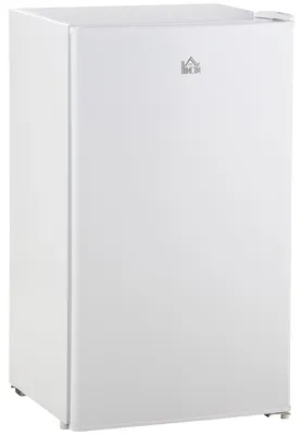 Image de Mini-réfrigérateur 91 litres avec compartiment congélateur – Silencieux et à réglage de température | Couleur : Blanc | Dimensions : 44,2 x 47,5 x 84 cm