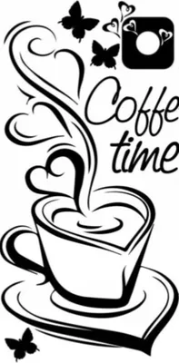Produktbild von KÜCHENAUFKLEBER Aufkleber Kaffeetassen Herzen 100 x 50 cm G265