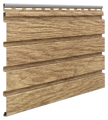 Produktbild von VILO Fronto Fassadenpaneele - PVC Fassadenverkleidung Lamellenoptik - 295x25 cm - 10 Stück - Hoingeiche