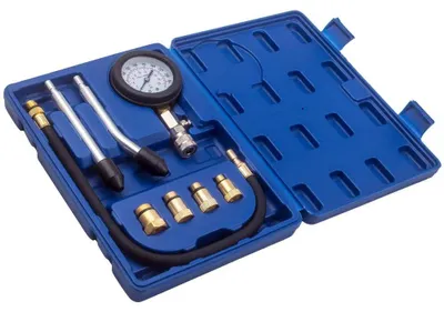 Produktbild von Kompressionstester Kfz-Motor - Zylinder Druckprüfgerät Set - Manometer Für Zündkerzengewinde - Für Benzinmotoren - Motor-Kompressionsprüfung