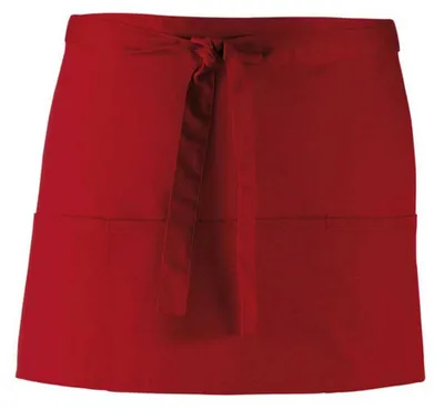 Produktbild von Premier - Taillenschürze "Colours Collection" LT2679 (33 cm x 60 cm) (Burgunderrot)