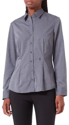 Immagine prodotto di Seidensticker Schwarze Rose - Camicetta da donna 1/1 lunga (60.080613), taglia:42, colore:Grigio(33)