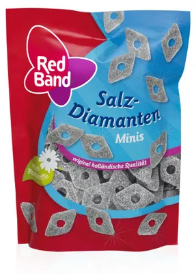 Zdjęcie produktu dla Red Band lukrecja solone diamenty minis premium torebki stojące 200g