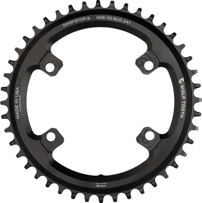 Image de Shimano GRX plateau asymétrique 4 trous 110 BCD noir - 40 dents