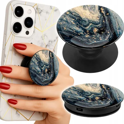 Image de Support de téléphone à doigt Popsocket - Stone Elegant Designs