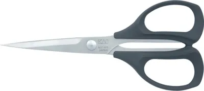 Image de KAI N3140S ciseaux de broderie 140mm avec pointe extrêmement fine, acier inoxydable, noir/argent (1 pièce)