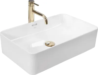 Produktbild von Rea Aufsatzwaschbecken Berta 55 Rectangle White