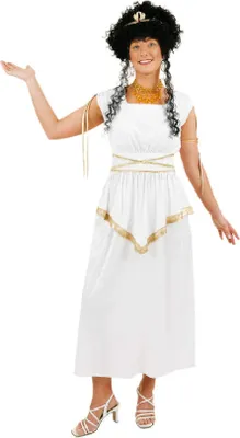 Produktbild von O9212-36-38-A weiß Damen Griechin Athena Römer Kostüm Gr.36-38