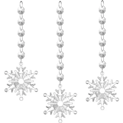 1,2m Acryl Kristall Girlande 12 LEDs Weihnachtsdeko Draht Diamant