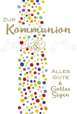 Produktbild von SUSY CARD Kommunionskarte "Punktverlauf"
