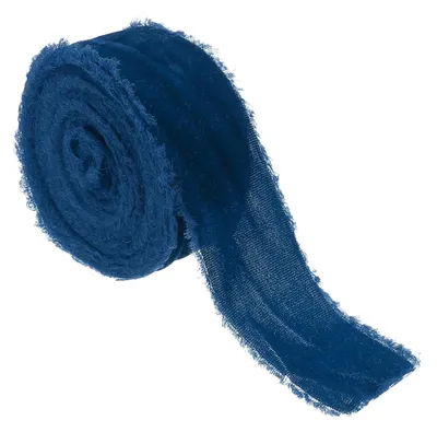Imagen del producto de Omgoods - Cinta de terciopelo para envoltorios de regalo, 3,5 cm x 3 m, color azul oscuro