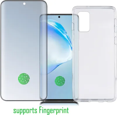 Produktbild von 4smarts 360 Premium Protection Set UltraSonix mit Colour Frame Glas Galaxy S20 Ultra schwarz