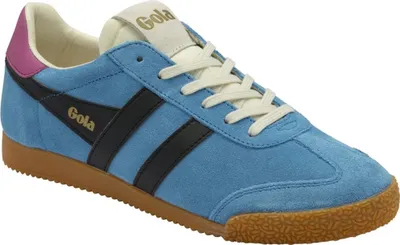 Produktbild von Gola Classics Elan Low Pro Lace Retro Santorini Damen Sneaker in Blau Schwarz – 5 Großbritannien - 38 EU - 7 US / Blau Schwarz