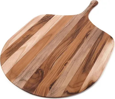 Produktbild von Pizzabrett mit praktischem Griff, Schneide- und Servierbrett, 32,50 x 53,00 x 1,50 cm