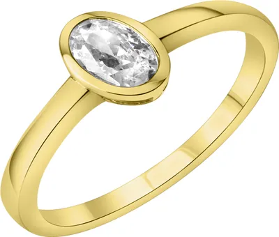 Produktbild von V Ring 375/- Gold gelb 054 (17,2) Zirkonia weiß 274370029-2