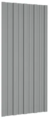 Image de Panneau de toiture 36 pcs Gris 100 x 45 cm Acier galvanisé